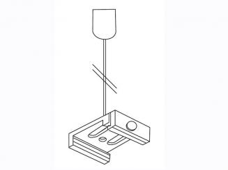 Abhänge-Set XTS-Stromschiene weiß 1,5m 