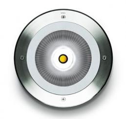 MEGAZIP ROUND BODEN-EBL edelstahl klar LED 