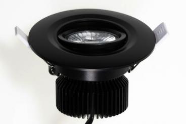 LEDxON Einbaustrahler schwenk. 12W 1190lm 4000K 40° schwarz 