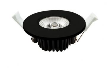 LEDxON Einbaustrahler 6W 620lm 3000K 40° schwarz 