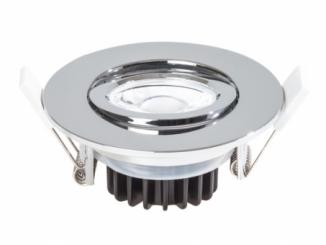 LEDxON Einbaustrahler schwenk. IP65 9W 960lm 4000K 40° Chrom 