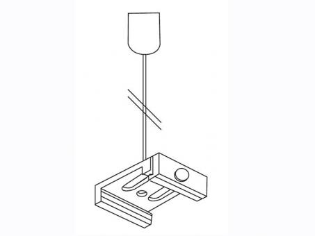 Abhänge-Set XTS-Stromschiene grau 1,5m 