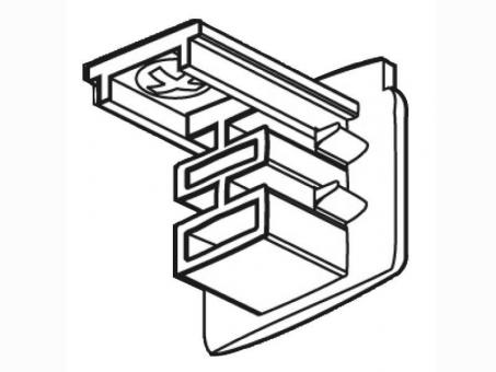 Endkappe für XTS-Stromschiene weiß 