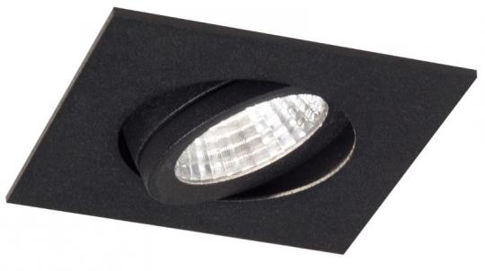 Molto Luce AGON SQUARE Einbaustrahler schwarz LED 6W warmweiß 2700k 40° 