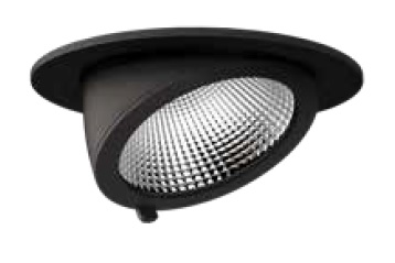 LEDxON DLA1 18W 2515lm 3000K 15° schwarz 