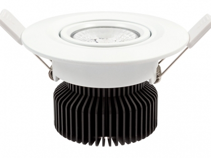 LEDxON Einbaustrahler schwenk. IP65 9W 960lm 4000K 40° weiß 