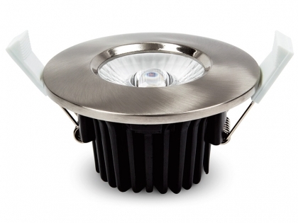 LEDxON Einbaustrahler 9W 920lm 3000K 40° Nickel 