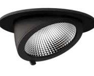 LEDxON DLA1 41W 4537lm B40 4000K CRI97 40° schwarz BT 